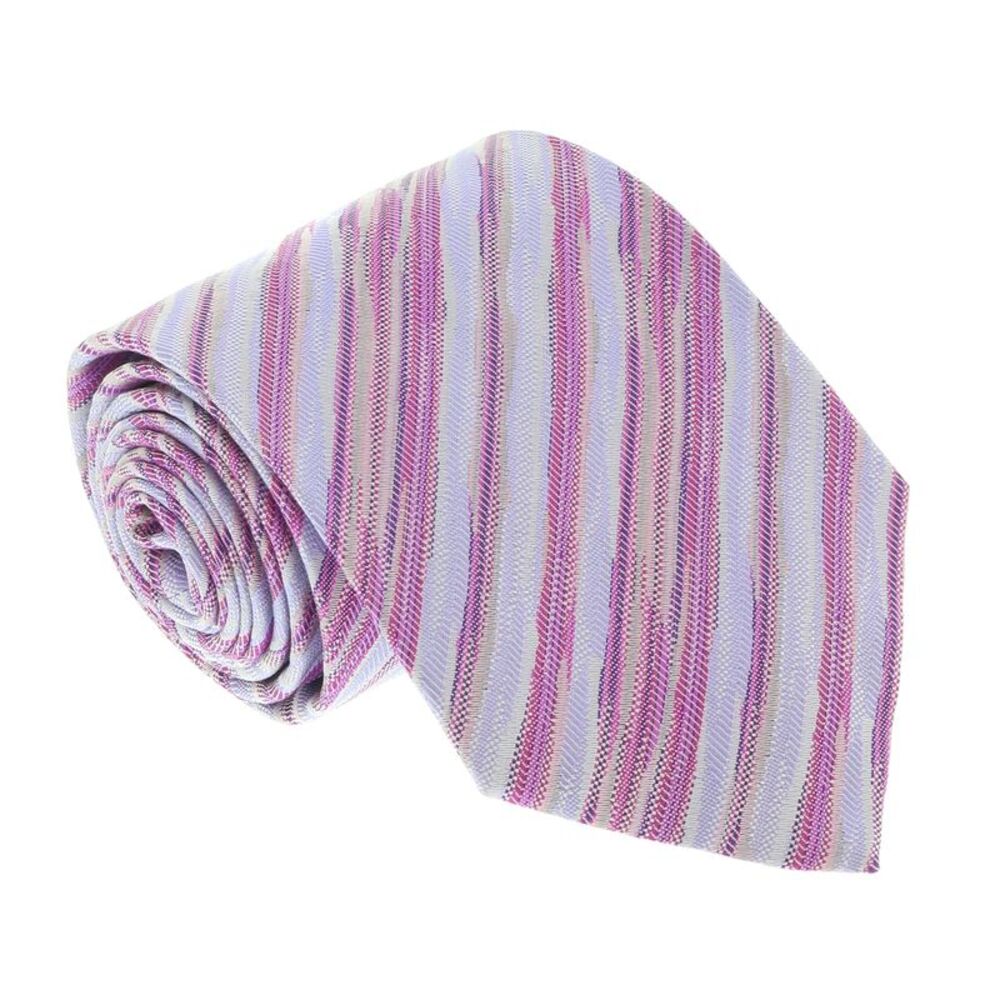Missoni U4311 Purple Bar Code 100% Silk Tie